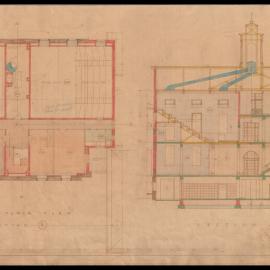 Chemical Laboratory - Pharmacy Building - Remodelling Chemistry and Physics - Second Floor and Section AA