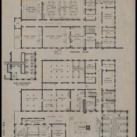 Chemical Laboratory - Pharmacy Building - Chemical and Metallurgical Laboratories - Ground and Basement
