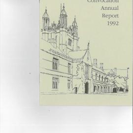 Standing Committee of Convocation President's Report 1992