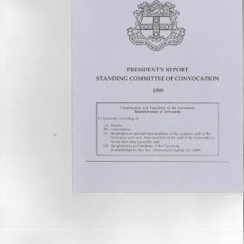 Standing Committee of Convocation President's Report 1995