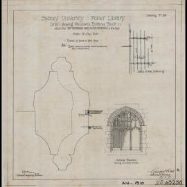 Main Building - Fisher Library (Now MacLaurin Hall) - Detail Showing Window in Entrance Block - MacLaurin Memorial