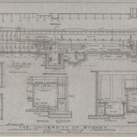 Engineering Building - John Woolley Building - Aerodynamics and Hydrodynamics Laboratories - Structural Details - Lower Ground Floor Layout