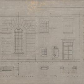 Physics Building - South Facade - Detail of Centre Portion
