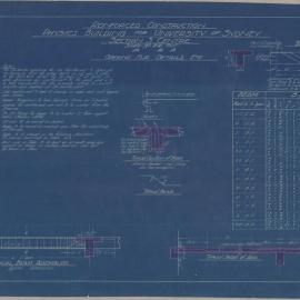 Physics Building - Reinforced Construction - Section 3 - Drawing No 3194