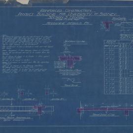 Physics Building - Reinforced Construction - Section 3 - Drawing No 3196