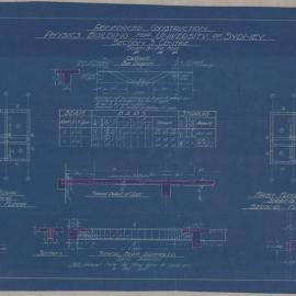 Physics Building - Reinforced Construction - Section 3 - Drawing No 3199