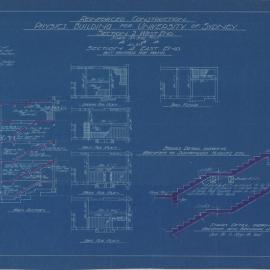Physics Building - Reinforced Construction - Sections 2 and 4 - Drawing No 3215