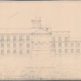 Physics Building - South Elevation - Western Half