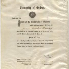 James Napoleon Manning - Doctor of Laws 1892
