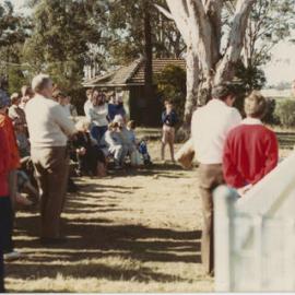Dr Don S Biddle Opening the Swimming Pool at Sydney Teachers College Camp