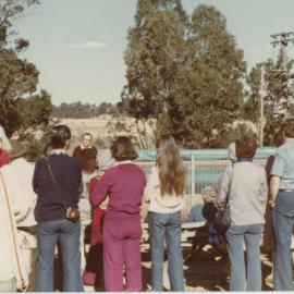 Dr Don S Biddle Opening the Swimming Pool at Sydney Teachers College Camp