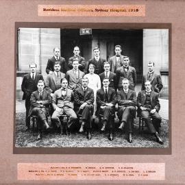 Resident Medical Officers Including Henry Charles Barry, Sydney Hospital