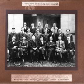 5th Year Students Including Henry Charles Barry, Sydney Hospital