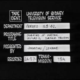 Properties of Matter (Series 6) - Surface Tension (Episode 2)
