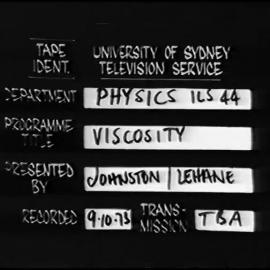 Properties of Matter (Series 6) - Viscosity (Episode 4)