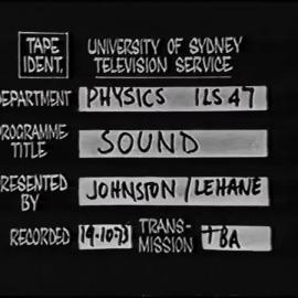 Properties of Matter (Series 6) - Sound (Episode 7)