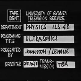 Properties of Matter (Series 6) - Ultrasonics (Episode 8)