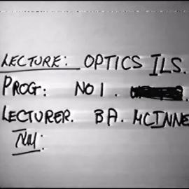Optics (Series 4) - Second Version, Not Used - Episode 1