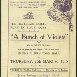 PBD Sydney School of Elocution - A Bunch of Violets