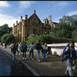 Students Walking on Manning Road