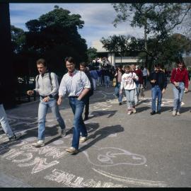 Students Walking Between Lectures