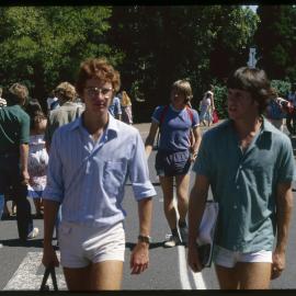 Students Walking Between Lectures on Manning Road