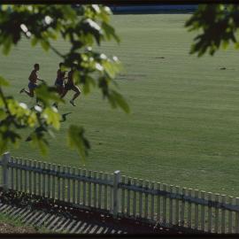 Students Jogging on Oval No 1