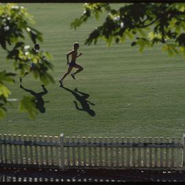 Students Jogging on Oval No 1