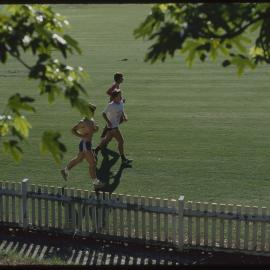 Students Jogging on Oval No 1