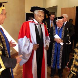 Nelson Mandela at His Honorary Doctorate (Doctor of Laws) Ceremony