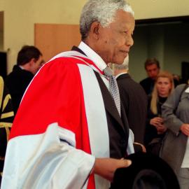 Nelson Mandela at His Honorary Doctorate (Doctor of Laws) Ceremony