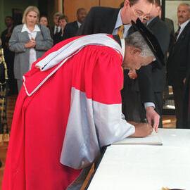 Nelson Mandela at His Honorary Doctorate (Doctor of Laws) Ceremony