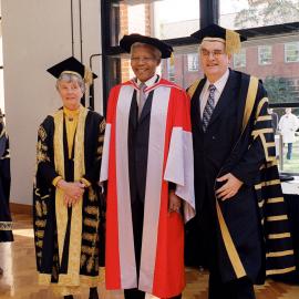 Nelson Mandela at His Honorary Doctorate (Doctor of Laws) Ceremony