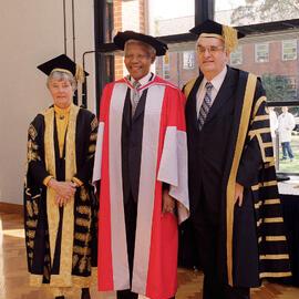 Nelson Mandela at His Honorary Doctorate (Doctor of Laws) Ceremony