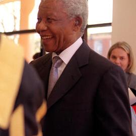 Nelson Mandela at His Honorary Doctorate (Doctor of Laws) Ceremony