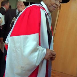 Nelson Mandela at His Honorary Doctorate (Doctor of Laws) Ceremony
