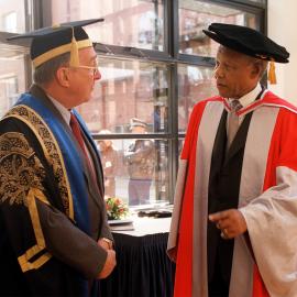 Nelson Mandela at His Honorary Doctorate (Doctor of Laws) Ceremony