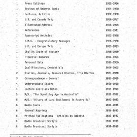 Roberts, Stephen Henry Finding Aid