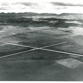 Aerial View of the Mills Cross Radio Telescope