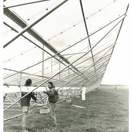 Mills Cross Radio Telescope Construction