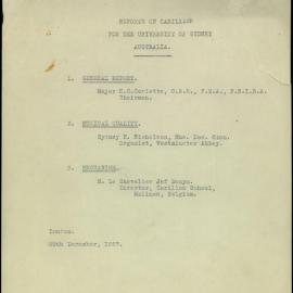 Technical Reports on the Carillon