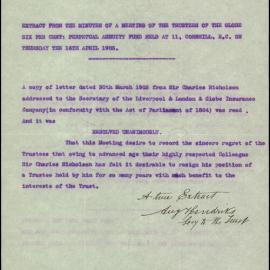 Letters Received by Lady Nicholson