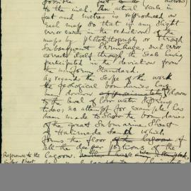 Draft Lectures Relating to Funafuti Expedition