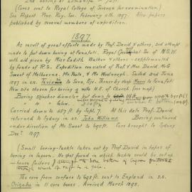 Funafuti Expedition Preliminary Statements