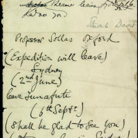 Funafuti Expedition Working Papers