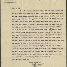 Letter Sent from EI Pell