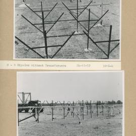 Construction of the Fleurs Cross and Radioastronomy Field Station - N-S Dipoles Without Transformers and East-West Dipoles