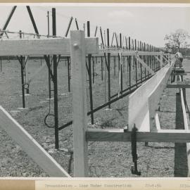 Construction of the Fleurs Cross and Radioastronomy Field Station - Transmission Line Under Construction