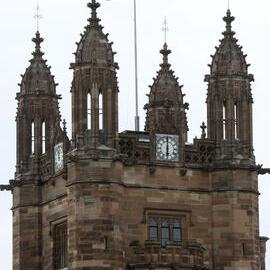 Clocktower with Rainbow Flag