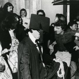 Demonstration in the Carslaw Lecture Theatre Against Lecture by Professor Eysenck